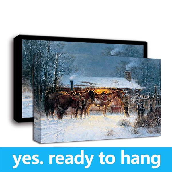 framed wall art hd canvas print oil painting western cowboy horse winter art print on canvas home decor - ready to hang - framed
framed wall art hd canvas print oil painting western cowboy horse winter art print on canvas home decor - ready to hang - framed