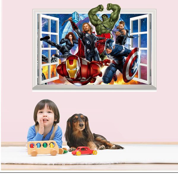 cartoon through-wall 3dthe wall paste up children room living room background decoration stickers boy diy mural art
cartoon through-wall 3dthe wall paste up children room living room background decoration stickers boy diy mural art