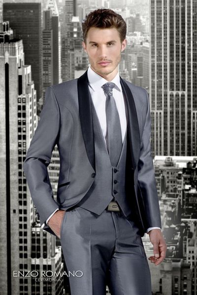 classic design grey groom tuxedos black shawl lapel one button groomsmen mens wedding dress excellent man suits(jacket+pants+vest+tie) 366, Black;gray
classic design grey groom tuxedos black shawl lapel one button groomsmen mens wedding dress excellent man suits(jacket+pants+vest+tie) 366, Black;gray