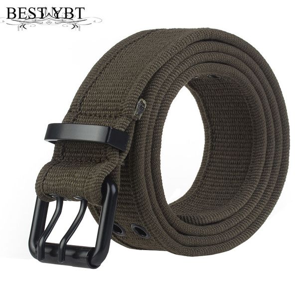 ybt canvas belt alloy double pin buckle belt fashion simple sport cowboy casual men and women, Black;brown
ybt canvas belt alloy double pin buckle belt fashion simple sport cowboy casual men and women, Black;brown