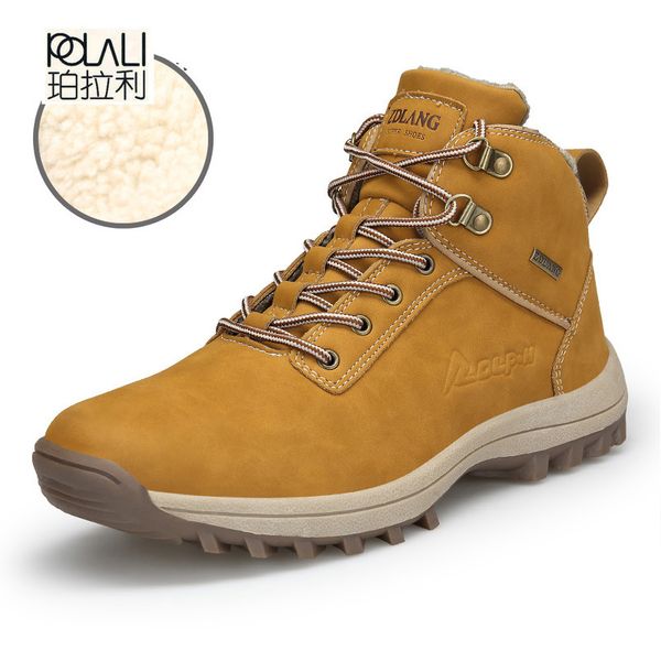 polali brand men boots big size 39-47 men winter boots lace-up casual ankle snow mens fashion sneakers work shoes man, Black
polali brand men boots big size 39-47 men winter boots lace-up casual ankle snow mens fashion sneakers work shoes man, Black