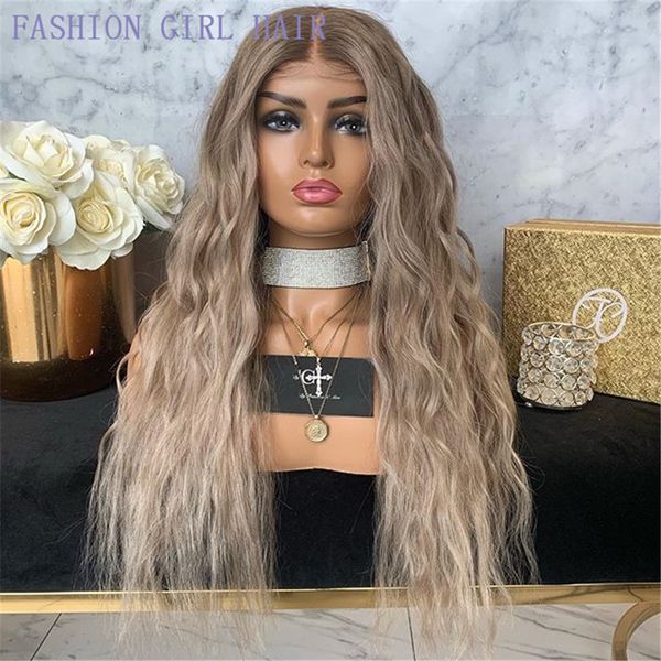 synthetic ombre blonde lace front wigs 360 frontal long loose wave 13x4 lace front wig for american women, Black;brown
synthetic ombre blonde lace front wigs 360 frontal long loose wave 13x4 lace front wig for american women, Black;brown