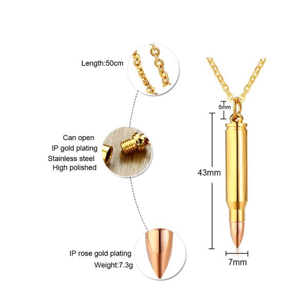 steel urn ash gold pendant pn-899rg bullet men color stainless creation in jewelry necklace tojku
steel urn ash gold pendant pn-899rg bullet men color stainless creation in jewelry necklace tojku