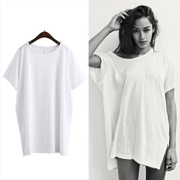self-made sli t-shir dress loose -shir dress large size slim women's simple solid color medium and long shor sleeve t skirt summer, White
self-made sli t-shir dress loose -shir dress large size slim women's simple solid color medium and long shor sleeve t skirt summer, White