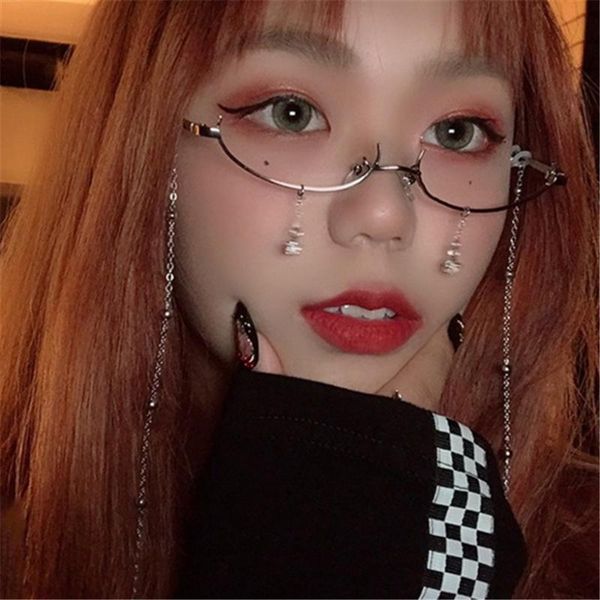 nywooh retro glasses frame women vintage eyeglasses frames half frame without lens pendant decoration female eyewear, Black
nywooh retro glasses frame women vintage eyeglasses frames half frame without lens pendant decoration female eyewear, Black