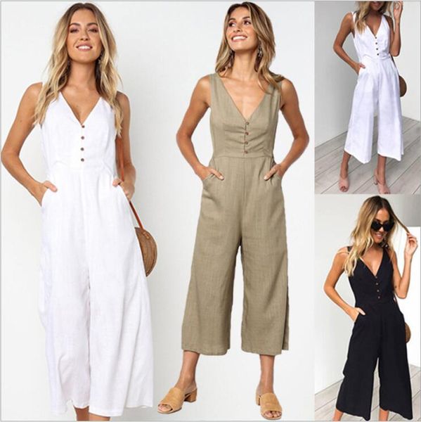 2020 spring and summer new fashion pocket zipper v-neck button halter female siamese
2020 spring and summer new fashion pocket zipper v-neck button halter female siamese