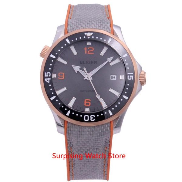 bliger 40mm miyota automatic mechanical watch men sapphire luminous waterproof rubber strap calendar wristwatch men, Slivery;brown
bliger 40mm miyota automatic mechanical watch men sapphire luminous waterproof rubber strap calendar wristwatch men, Slivery;brown