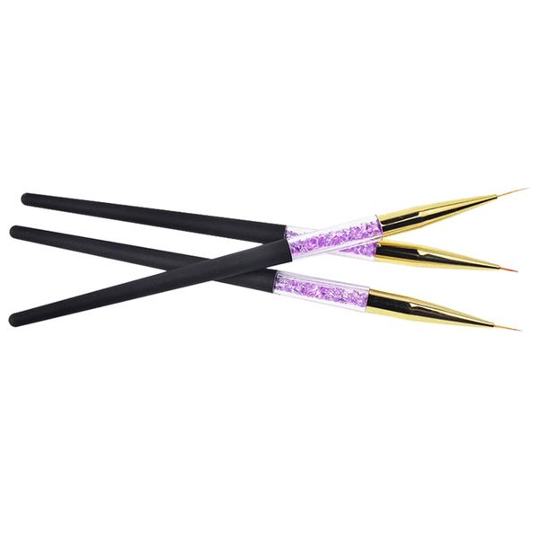 3 pcs/set nail art liner pen tips art gel fiber painting brush drawing manicure polish tools(purple + black + gold), Silver
3 pcs/set nail art liner pen tips art gel fiber painting brush drawing manicure polish tools(purple + black + gold), Silver