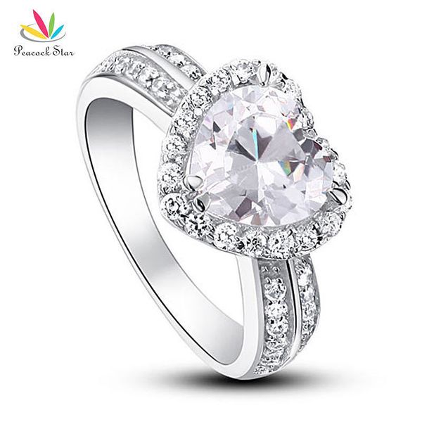 peacock star 2 carat heart cut solid 925 sterling silver wedding anniversary engagement ring jewelry cfr8011 j190715, Slivery;golden
peacock star 2 carat heart cut solid 925 sterling silver wedding anniversary engagement ring jewelry cfr8011 j190715, Slivery;golden