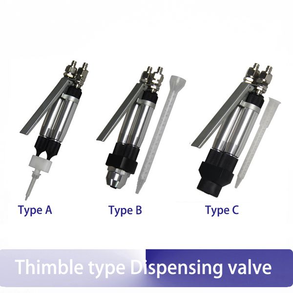 thimble type dispensing valve manual double liquid glue gun dispensing plastic head
thimble type dispensing valve manual double liquid glue gun dispensing plastic head