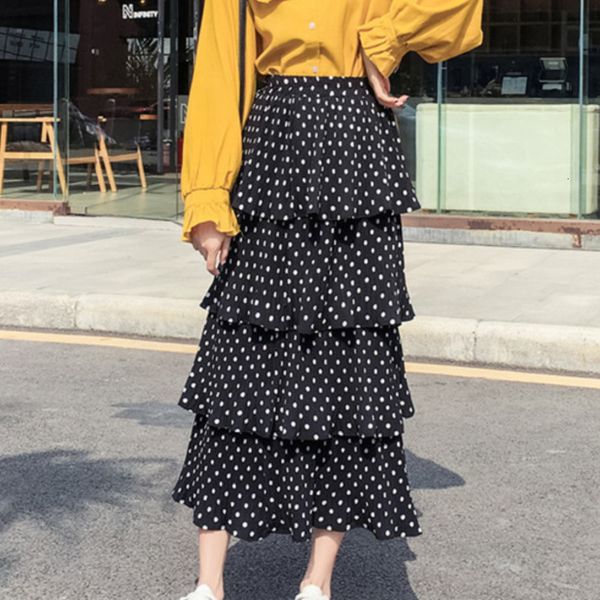 lanmrem 2019 autumn and winter new fashion long elastic high waist versatile wave point elegant skirt female pb703, Black
lanmrem 2019 autumn and winter new fashion long elastic high waist versatile wave point elegant skirt female pb703, Black