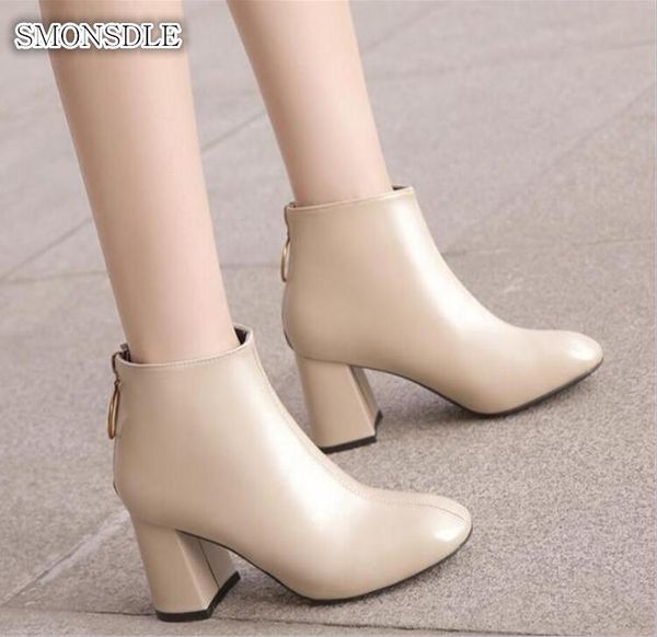 smonsdle 2019 new european and american women's shoes thick with short tube square boots autumn and winter with boots, Black
smonsdle 2019 new european and american women's shoes thick with short tube square boots autumn and winter with boots, Black