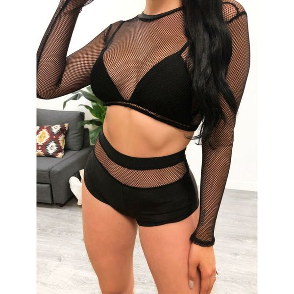 2pcs high waist women' bikini 2019 beach swimsuit cover up fishnet see through mesh crop shorts pant two pieces outfits, Blue;gray
2pcs high waist women' bikini 2019 beach swimsuit cover up fishnet see through mesh crop shorts pant two pieces outfits, Blue;gray