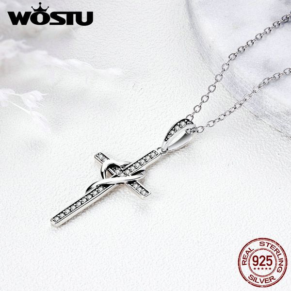 wostu 2019 настоящее стерлингового серебра 925 пробы крест скручивание с сердцем прозрачный кубический циркон кулон ожерелье s925 роскошные, Silver
wostu 2019 настоящее стерлингового серебра 925 пробы крест скручивание с сердцем прозрачный кубический циркон кулон ожерелье s925 роскошные, Silver
