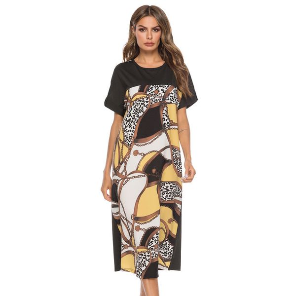 womens designer snowflake print casual dressa gykg, Black;gray