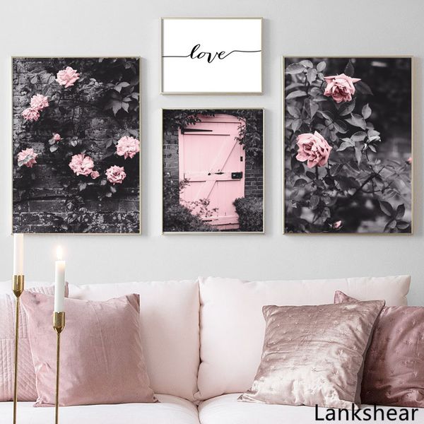 pink rose flower courtyard door landscape wall art canvas painting nordic posters and prints wall pictures for living room decor
pink rose flower courtyard door landscape wall art canvas painting nordic posters and prints wall pictures for living room decor