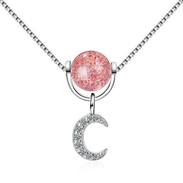 925 sterling silver necklace,simple round pendant moon shape collarbone chain for women girls jewelry
925 sterling silver necklace,simple round pendant moon shape collarbone chain for women girls jewelry