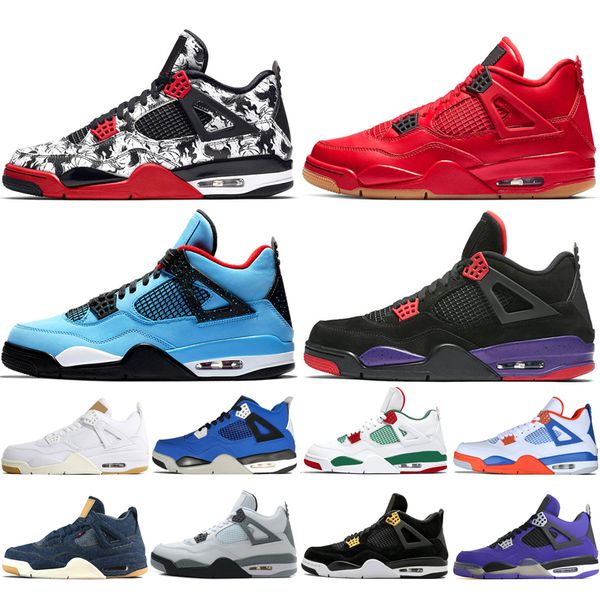 4 Tattoo Singles Day Travis Scotts Cactus Jack Raptors Mens Basketball Shoes 4s White Cement Toro Bravo men sport sneakers designer trainers
4 Tattoo Singles Day Travis Scotts Cactus Jack Raptors Mens Basketball Shoes 4s White Cement Toro Bravo men sport sneakers designer trainers