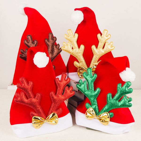new style gold velvet antlers cartoon christmas party decoration hats for santa clause caps brw, Blue;gray
new style gold velvet antlers cartoon christmas party decoration hats for santa clause caps brw, Blue;gray