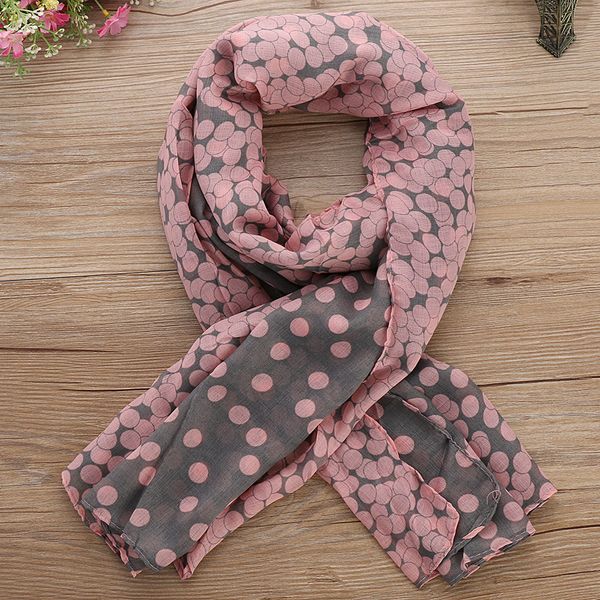 1pc women lady soft long voile neck large scarf wrap shawl stole pink grey dots scarf 165*80 cm xmas spring autumn
1pc women lady soft long voile neck large scarf wrap shawl stole pink grey dots scarf 165*80 cm xmas spring autumn