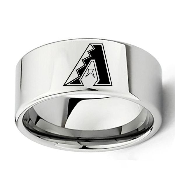 8mm fashion europe and the united states baseball team arizona team logo stainless steel male ring 5colors waterproof ring, Silver
8mm fashion europe and the united states baseball team arizona team logo stainless steel male ring 5colors waterproof ring, Silver