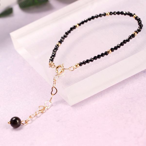 quiets japanese and korean-style simple personality moonstone beaded bracelet womens 925 sterling silver gold plated beads bracelet, Black
quiets japanese and korean-style simple personality moonstone beaded bracelet womens 925 sterling silver gold plated beads bracelet, Black