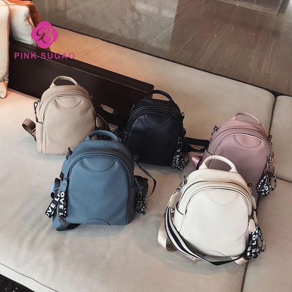 pink sugao women backpack designer backpack leather backpacks for women designer handbags purses for girls new fashion bookbag style