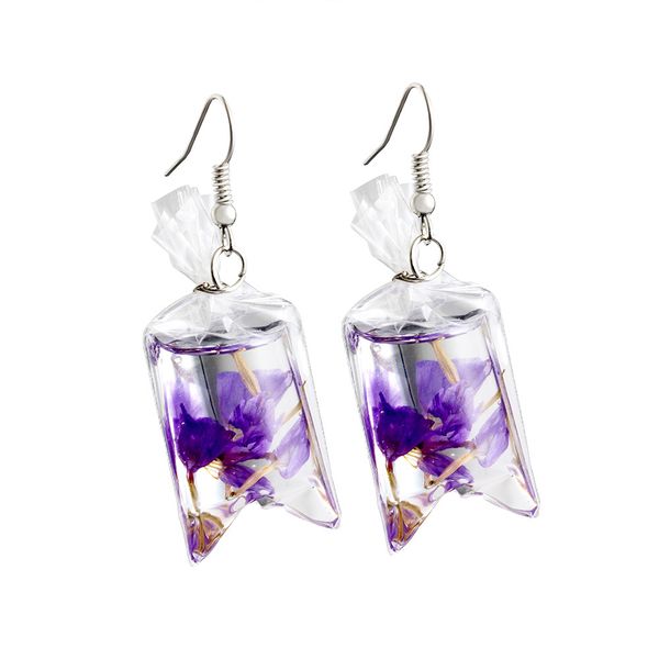 dried flower earrings creative plant dry clover earring fashion pressed flower glass earin, Golden
dried flower earrings creative plant dry clover earring fashion pressed flower glass earin, Golden