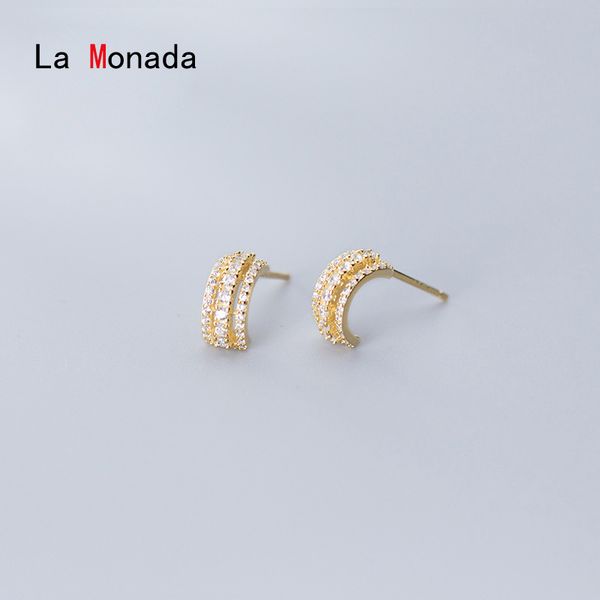 la monada c design earings studs 925 sterling silver fine jewelry minimalist beautiful stud earrings for women silver 925 korean, Golden;silver
la monada c design earings studs 925 sterling silver fine jewelry minimalist beautiful stud earrings for women silver 925 korean, Golden;silver