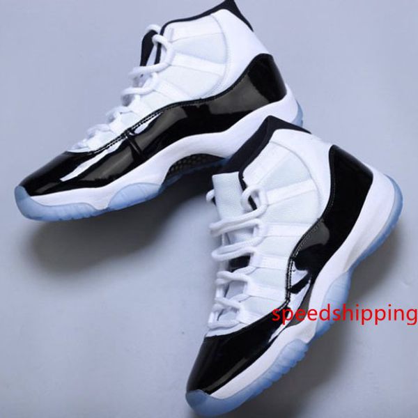 2019 new 11s concord 45 basketball shoes 378037-107 for men women 11 number 45 black white athletic sports sneakers designer shoes 5.5-13
2019 new 11s concord 45 basketball shoes 378037-107 for men women 11 number 45 black white athletic sports sneakers designer shoes 5.5-13
