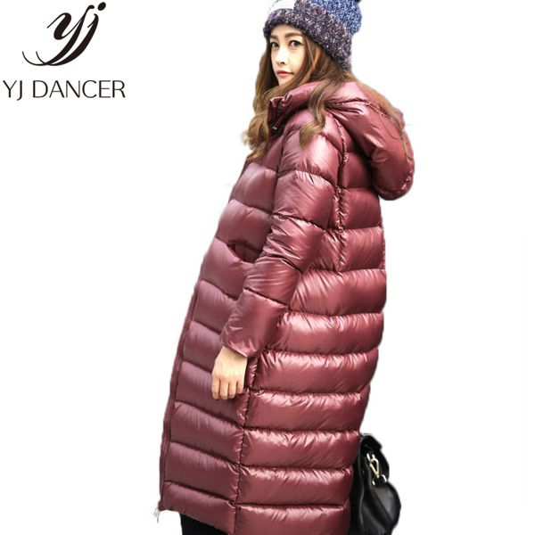 down jacket parkas mujer new warm thincking long lightweight duck down for women hooded jackets female overcoat, Black
down jacket parkas mujer new warm thincking long lightweight duck down for women hooded jackets female overcoat, Black