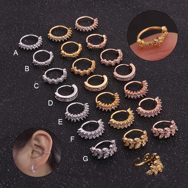 feelgood 1pc silver and gold color ear piercing jewelry cz helix cartilage earring rook hoop snug piercing ring, Slivery;golden
feelgood 1pc silver and gold color ear piercing jewelry cz helix cartilage earring rook hoop snug piercing ring, Slivery;golden