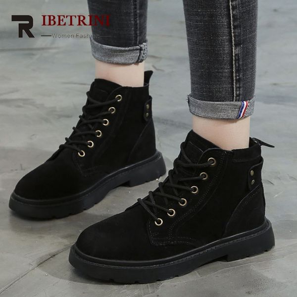ribetrini new lady chunky heels shoes woman fashion lace up non slip ankle boots casual office spring autumn boots women, Black
ribetrini new lady chunky heels shoes woman fashion lace up non slip ankle boots casual office spring autumn boots women, Black