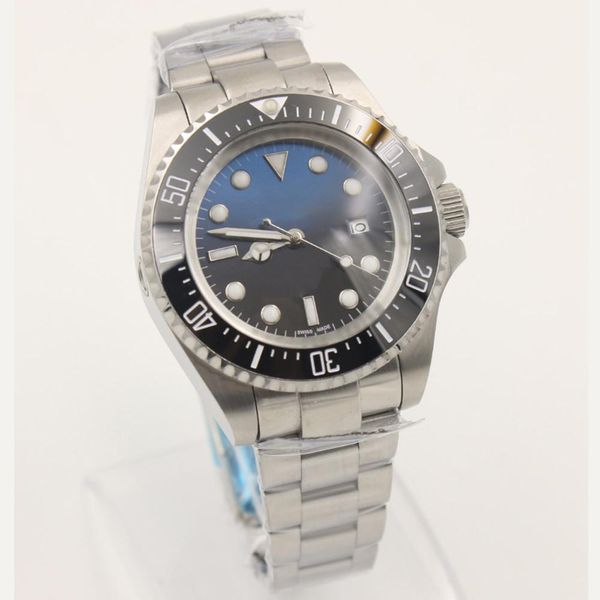 2020 new mens watch wristwatch ceramic bezel original clasp sapphire glass stainless steel d-blue quality sewdweller 116660 mens watch, Slivery;brown