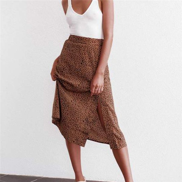 2020 beach skirt women high waist woman leopard print split high waist evening party skirt office work faldas saias m17, Black
2020 beach skirt women high waist woman leopard print split high waist evening party skirt office work faldas saias m17, Black