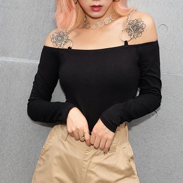 slash neck woman tshirt long sleeve crop woman plus size bodycon women shirts, White
slash neck woman tshirt long sleeve crop woman plus size bodycon women shirts, White