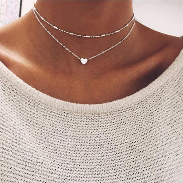 tiny heart choker necklace for women gold silver chain smalll love necklace pendant on neck bohemianr jewelry @6, Golden;silver
tiny heart choker necklace for women gold silver chain smalll love necklace pendant on neck bohemianr jewelry @6, Golden;silver