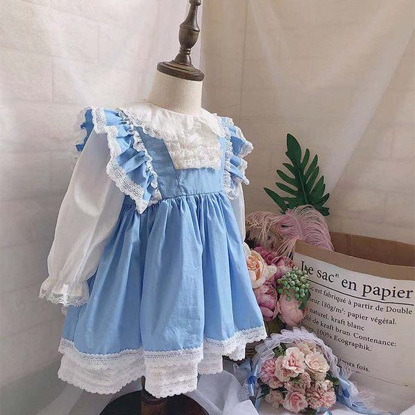 Girl Kids designer clothes Dress Spain style Antique Lace Ruffles Design Lolita Girl Dress Spring Fall Princess Dress
Girl Kids designer clothes Dress Spain style Antique Lace Ruffles Design Lolita Girl Dress Spring Fall Princess Dress