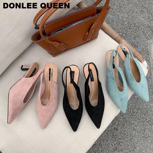 женщины slingback тонкий мед каблук сандалии обувь элегантные дамы флок платье партии офис насосы обувь женщины скольжения на острый мул muj, Black
женщины slingback тонкий мед каблук сандалии обувь элегантные дамы флок платье партии офис насосы обувь женщины скольжения на острый мул muj, Black