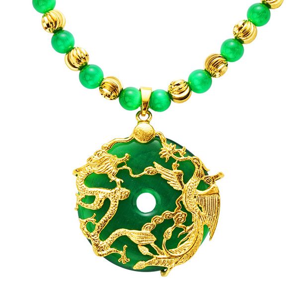 vietnam alluvial gold dragon and phoenix cut-out peace buckle necklace womens cats eye stone dragon and phoenix pendant mens necklace, Black
vietnam alluvial gold dragon and phoenix cut-out peace buckle necklace womens cats eye stone dragon and phoenix pendant mens necklace, Black