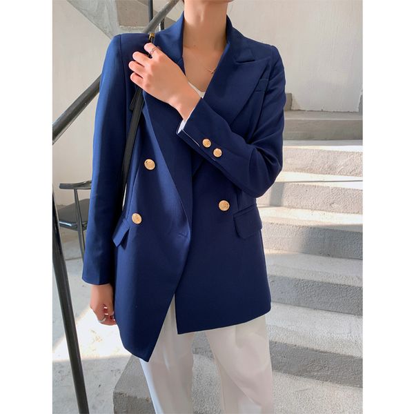 women's suits & blazers elegant double-breasted women casual long sleeve spring female blazer jackets office ladies suit jacket 2021, White;black
women's suits & blazers elegant double-breasted women casual long sleeve spring female blazer jackets office ladies suit jacket 2021, White;black