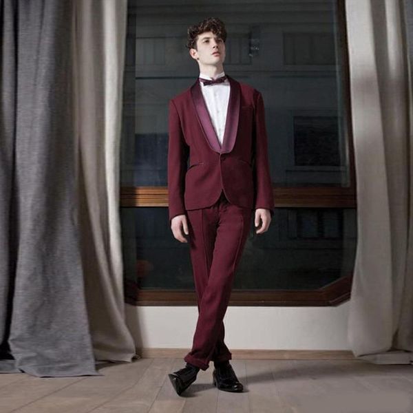 classic fit burgundy young man prom tuxedos one button shawl lapel groom wear custom made wedding suits, Black;gray
classic fit burgundy young man prom tuxedos one button shawl lapel groom wear custom made wedding suits, Black;gray