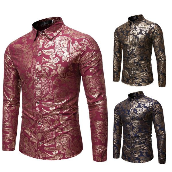 men's casual shirt slim fit men's casual button down gilding leisure time hirt long sleeve formal dress shirts men male clothing, White;black
men's casual shirt slim fit men's casual button down gilding leisure time hirt long sleeve formal dress shirts men male clothing, White;black