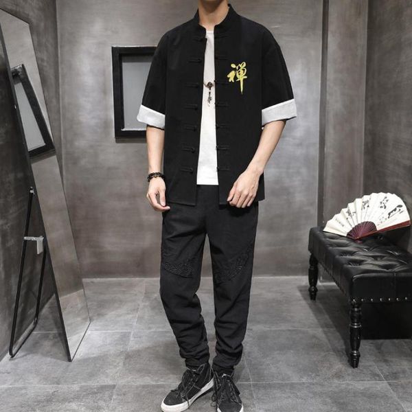 2020 chinese style men shirts solid mandarin collar short sleeve linen cotton vintage shirt casual thin fitness men clothing 5xl, White;black
2020 chinese style men shirts solid mandarin collar short sleeve linen cotton vintage shirt casual thin fitness men clothing 5xl, White;black