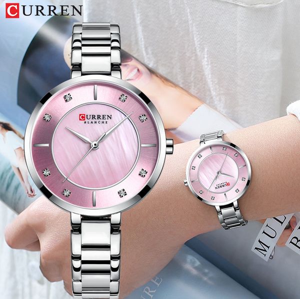 curren fashion ladies watches elegant quartz watch women 2019 dress wristwatch with rhinestone for dial silver steel band clock, Slivery;brown
curren fashion ladies watches elegant quartz watch women 2019 dress wristwatch with rhinestone for dial silver steel band clock, Slivery;brown