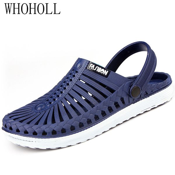 men shoes beach casual men's slippers hollow out casual couple beach sandal flip flops shoes non-slide male slippers, Black
men shoes beach casual men's slippers hollow out casual couple beach sandal flip flops shoes non-slide male slippers, Black