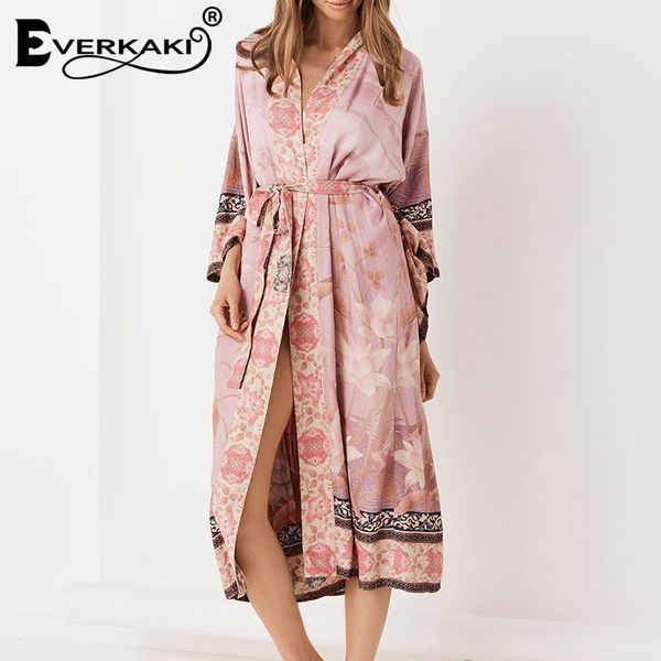 everkaki boho floral print kimono coats women sashes pink gypsy autumn ladies long kimono coats outerwear female 2019 autumn new, Black;brown
everkaki boho floral print kimono coats women sashes pink gypsy autumn ladies long kimono coats outerwear female 2019 autumn new, Black;brown