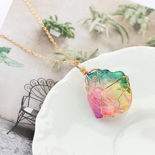 men women accessories rock gift mood quartz crystal colorful party irregular changing stone necklace, Silver
men women accessories rock gift mood quartz crystal colorful party irregular changing stone necklace, Silver