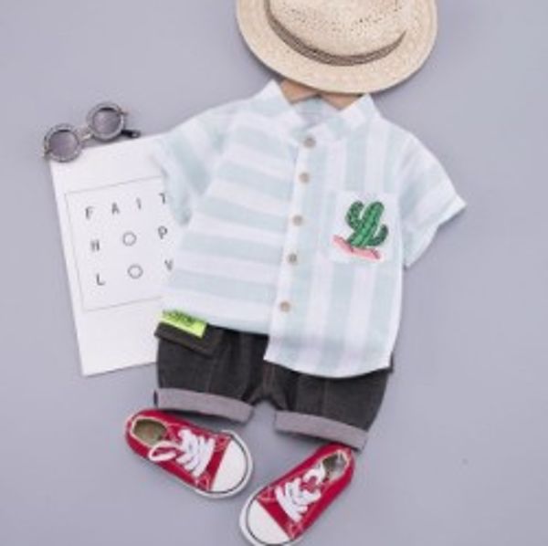 summer children clothing baby boys clothes short sleeve cartoon cactus pattern shirt+shorts casual outfits set 2pcs new1, White
summer children clothing baby boys clothes short sleeve cartoon cactus pattern shirt+shorts casual outfits set 2pcs new1, White