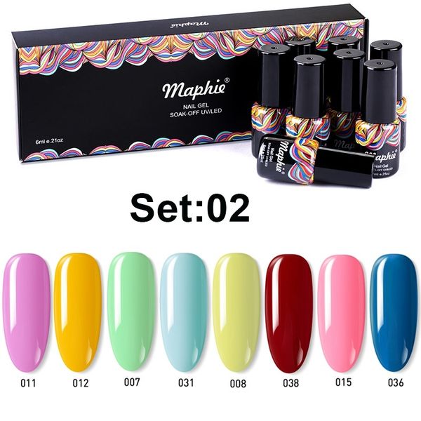 maphie 8pcs/lot gel polish set with gift box pure color nail gel varnish long lasting color soak off uv/led need base top, Red;pink
maphie 8pcs/lot gel polish set with gift box pure color nail gel varnish long lasting color soak off uv/led need base top, Red;pink
